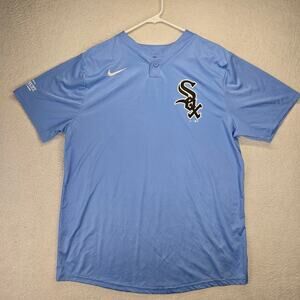 Chicago White Sox Nike Jersey Youth Large Pull Over Blue Heat Transfer Logo